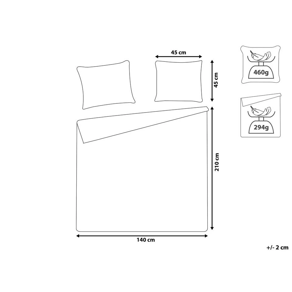 Beliani Sprei BABAK - Groen Polyester 3 Beliani Sprei BABAK - Groen Polyester - Afbeelding 3