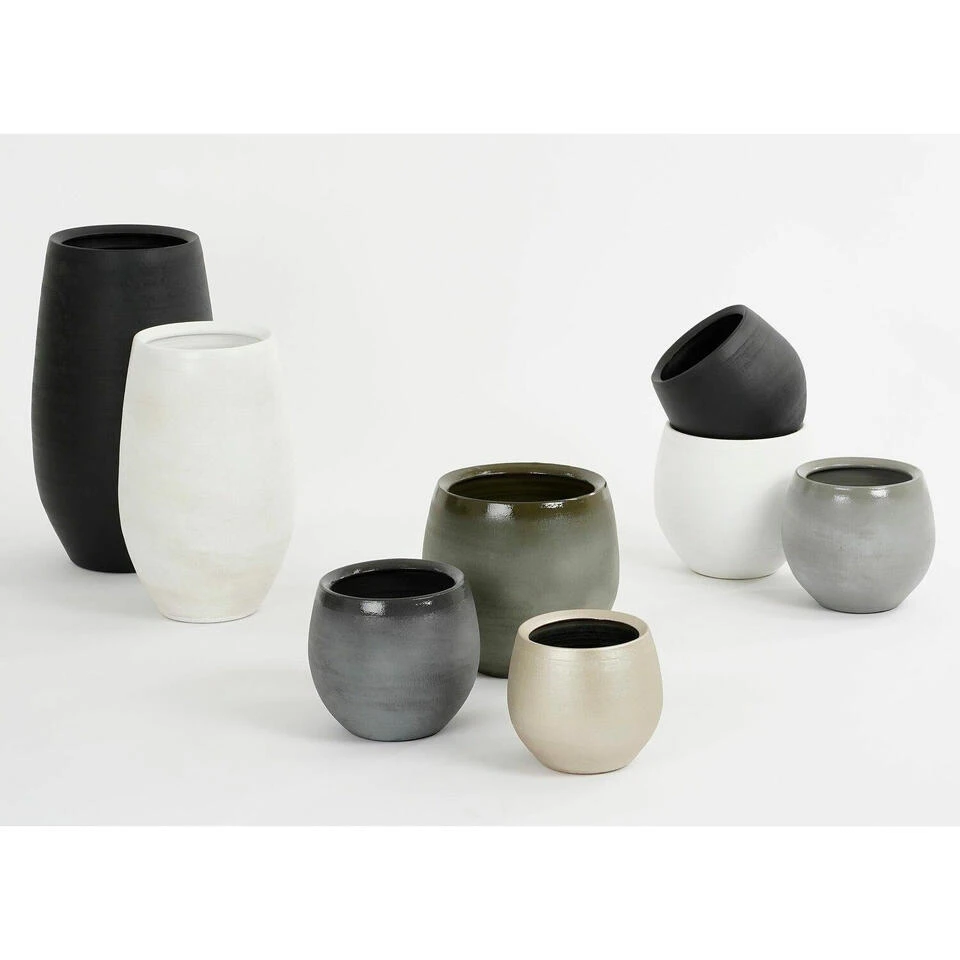 Mica Decorations Vaas - Creme Wit - Keramiek - 29 X 50 Cm 4 Mica Decorations Vaas - Creme Wit - Keramiek - 29 X 50 Cm - Afbeelding 4