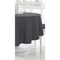 Today Rond Tafelkleed Antraciet - 180cm -Woonmeubelwinkel 1000002175 0103