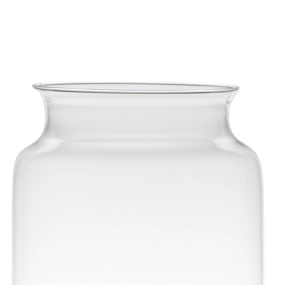 Bellatio Design Vaas - Glas - Transparant - 4 L - 22 X 27 Cm 2 Bellatio Design Vaas - Glas - Transparant - 4 L - 22 X 27 Cm - Afbeelding 2