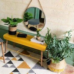 ATMOSPHERA Ronde Wandspiegel Met Touw - 38 Cm - Zwart/naturel -Woonmeubelwinkel 1000010469 0102