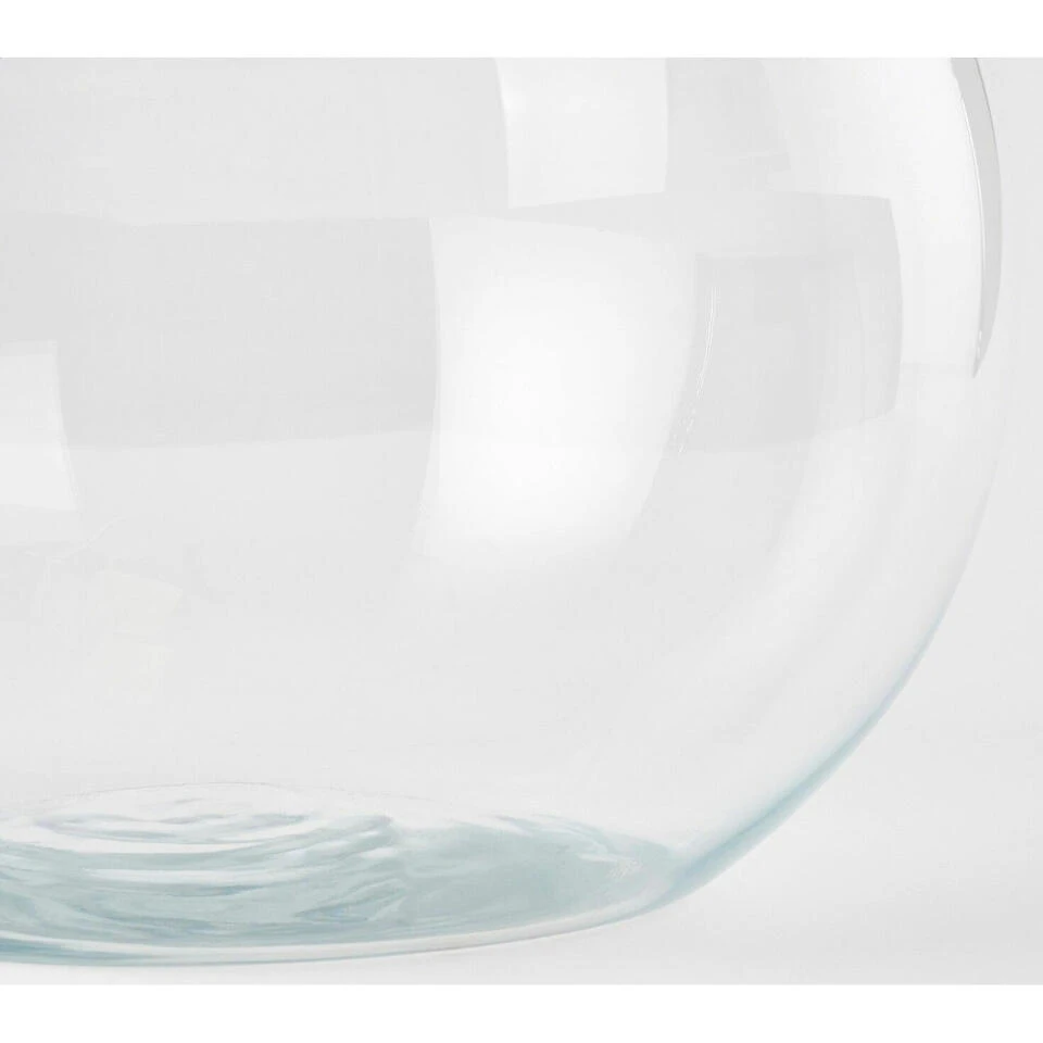 Mica Decorations Vaas - Bolvormig - Glas - Transparant - 20 X 25 Cm 3 Mica Decorations Vaas - Bolvormig - Glas - Transparant - 20 X 25 Cm - Afbeelding 3