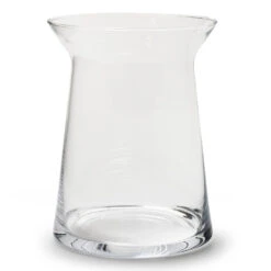 Merkloos Bellatio Design Vaas - Trechter Vorm - Transparant - Glas - 19 X 25 Cm