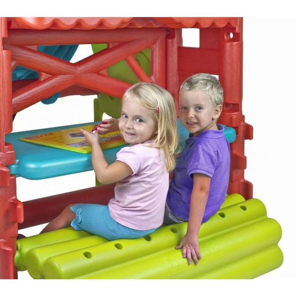 Feber Speelhuis Met Glijbaan En Klimrek Woodhouse Activity 2 Feber Speelhuis Met Glijbaan En Klimrek Woodhouse Activity - Afbeelding 2