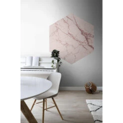 ESTAhome Muursticker - Marmer - Grijs Roze - 140 X 161 Cm - 159027 -Woonmeubelwinkel 1000013350 0102