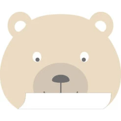 ESTAhome Muursticker - Dierenkoppen - Beige - 70 X 62 Cm - 158971 -Woonmeubelwinkel 1000018109 0103