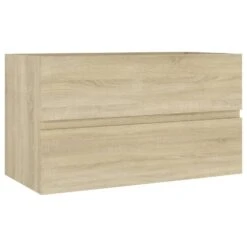 VidaXL Wastafelkast 80x38,5x45 Cm Spaanplaat Sonoma Eikenkleurig