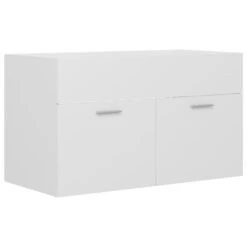 VidaXL Wastafelkast 80x38,5x46 Cm Spaanplaat Wit