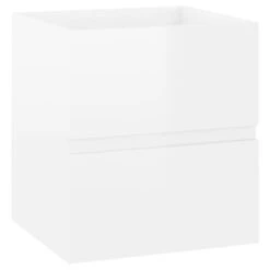 VidaXL Wastafelkast 41x38,5x45 Cm Spaanplaat Hoogglans Wit