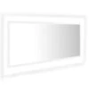 VidaXL Badkamerspiegel LED 100x8,5x37 Cm Acryl Hoogglans Wit