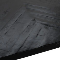 Giga Meubel Eettafel Zwart Visgraat Mangohout - 240x90x79cm - Tafel Max -Woonmeubelwinkel 1000031070 0103