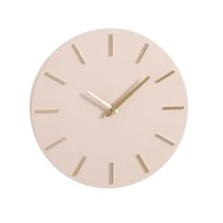 Mica Decorations Brixen Wandklok - Ø35,5 Cm - Beige