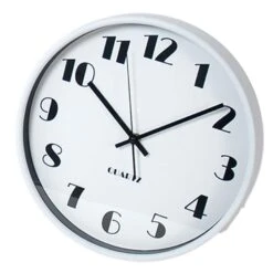 Orange85 Wandklok Modern Quartz Wit Diameter 30 Cm Plastic