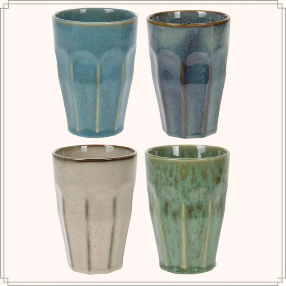 OTIX Cappuccino Mokken 330 Ml Latte Macchiato Glazen Hittebestendig Set Van 4 2 OTIX Cappuccino Mokken 330 Ml Latte Macchiato Glazen Hittebestendig Set Van 4 - Afbeelding 2