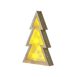 Beliani Decoratief Accessoire JUVA - Lichte Houtkleur Populierhout