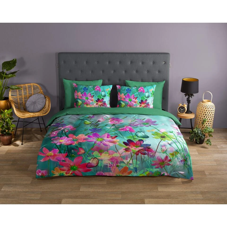 Good Morning Dekbedovertrek "Belle" - Multi - (200x220 Cm) 2 Good Morning Dekbedovertrek "Belle" - Multi - (200x220 Cm) - Afbeelding 2