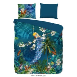 Good Morning Dekbedovertrek "Samantha" - Petrol - (140x220 Cm)