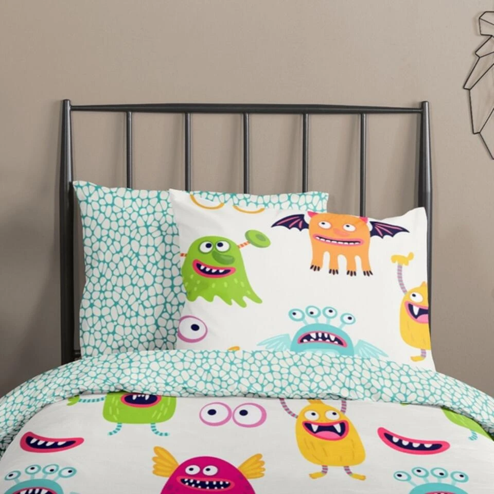 Good Morning Dekbedovertrek "Booh" - Multi - (140x220 Cm) 3 Good Morning Dekbedovertrek "Booh" - Multi - (140x220 Cm) - Afbeelding 3