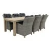 VDG Torino Paloma Grijs/Rome 240 Cm. Tuinset - 7-delig