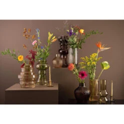 PRESENT TIME Vaas Distinct - Large - Glas Zandbruin - Ø25x30cm -Woonmeubelwinkel 1000040240 0110