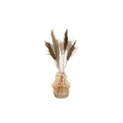 PRESENT TIME Vaas Distinct - Large - Glas Zandbruin - Ø25x30cm -Woonmeubelwinkel 1000040240 0111