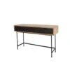 Industriële Sidetable Felix 3 Lades Zwart Mangohout 40x135x80 Cm Mangohout