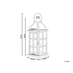 Beliani Windlichtzuilen CLARA - Zwart Ijzer -Woonmeubelwinkel 1000042824 0102