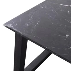 Giga Meubel Eettafel Zwart Marmer - 175x90x77cm - Staal - Sandro 6 Giga Meubel Eettafel Zwart Marmer - 175x90x77cm - Staal - Sandro -Woonmeubelwinkel 1000046997 0102