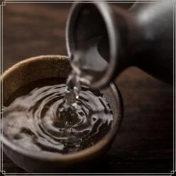 OTIX Sakeset Voor Rijstwijn 5 Delig Van Aardewerk Met 4 Kopjes En Een Fles -Woonmeubelwinkel 1000049536 0110