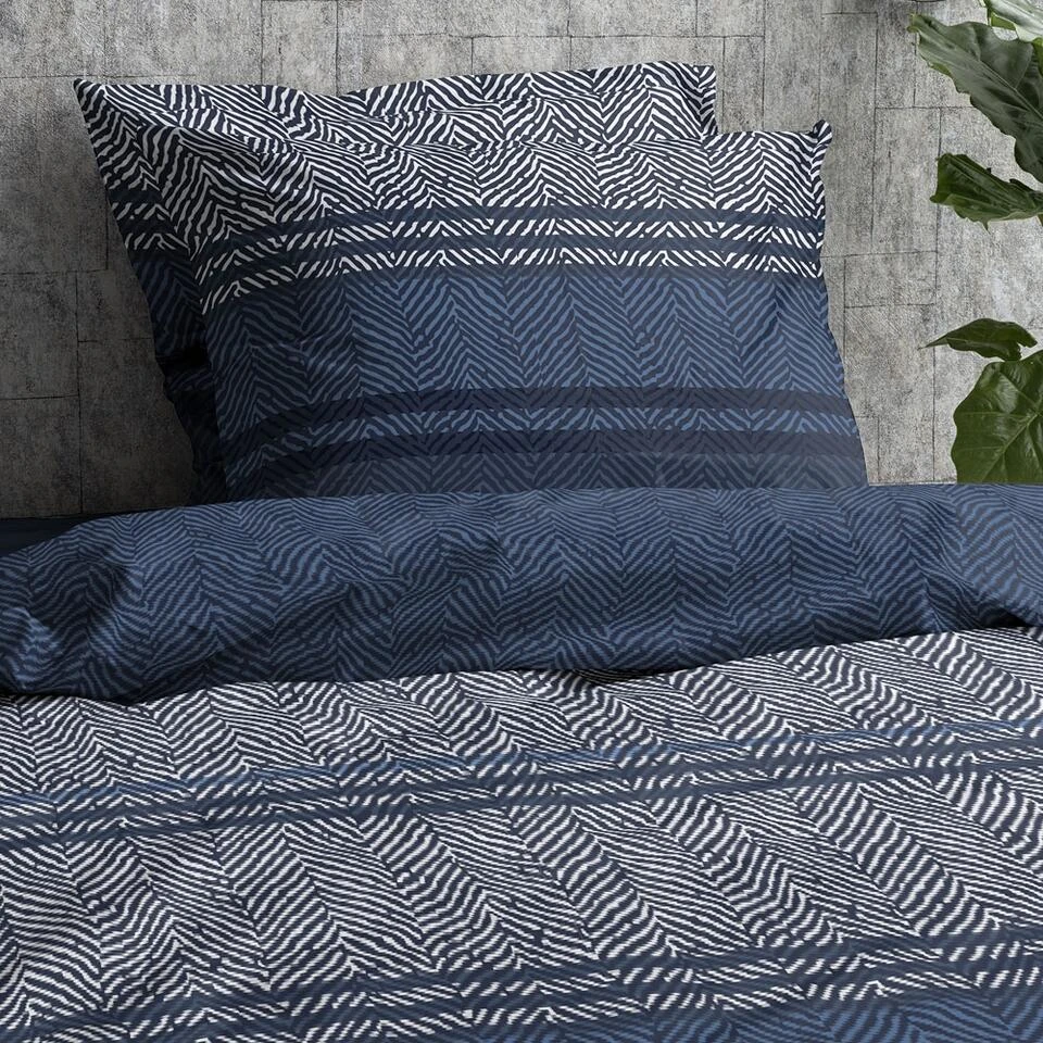 Cinderella Astor - Dekbedovertrek - Katoen - 140x200/220 Cm - Jeans Blue 4 Cinderella Astor - Dekbedovertrek - Katoen - 140x200/220 Cm - Jeans Blue - Afbeelding 4