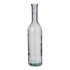 Mica Decorations Rioja Glazen Fles - H75 X Ø18 Cm - Donkergrijs