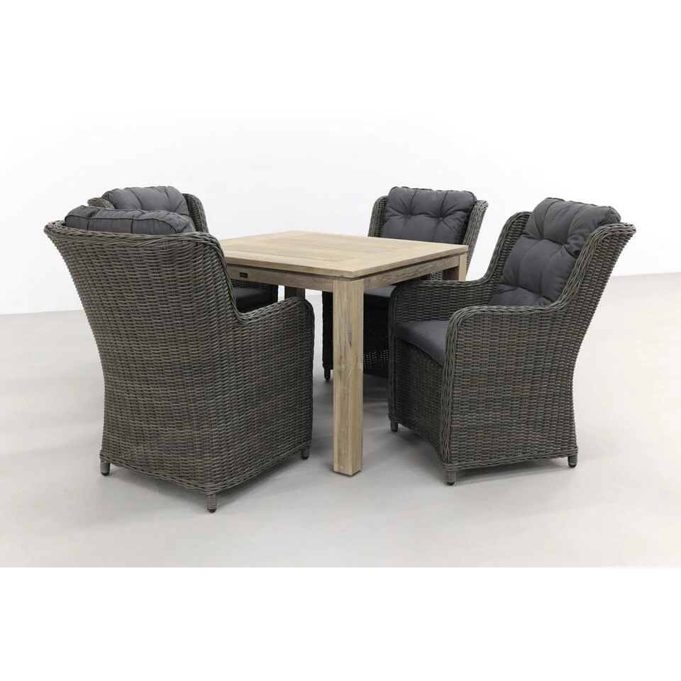 VDG Richmond Ash Grey/Rome Grey 100 Cm. - Tuinset 5-delig 2 VDG Richmond Ash Grey/Rome Grey 100 Cm. - Tuinset 5-delig - Afbeelding 2