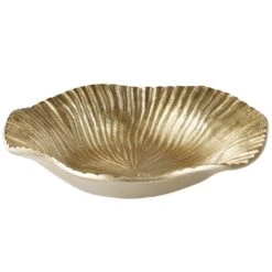 Beliani Decoratieve Schaal HATRA - Goud Aluminium