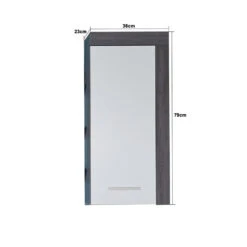 Hioshop Badkamerkast MiamiMaine Mdf - Wit -Woonmeubelwinkel 1000062867 0110