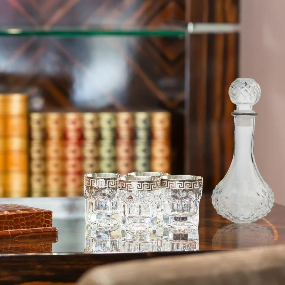 Orange85 Whiskey Karaf 550ml Kristal Luchtdicht Decanteerkaraf 3 Orange85 Whiskey Karaf 550ml Kristal Luchtdicht Decanteerkaraf - Afbeelding 3