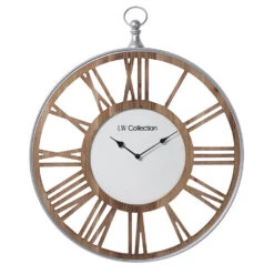 LW Collection Wandklok Tristan Hout 60cm