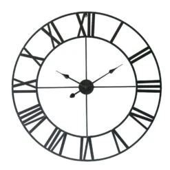 LW Collection Wandklok XL Olivier Zwart 80cm