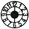 LW Collection Wandklok Jannah Zwart 60cm