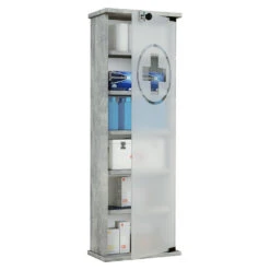 Hioshop Badkamerkast Gusal Mdf - Grijs