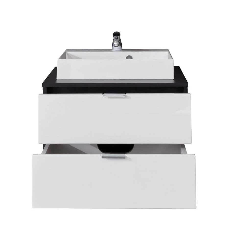 Hioshop Wastafel ConceptOne Mdf - Wit 2 Hioshop Wastafel ConceptOne Mdf - Wit - Afbeelding 2