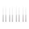 Mica Decorations Dip-dye Dinerkaars - Set Van 8 - H30 Cm - Lichtgrijs