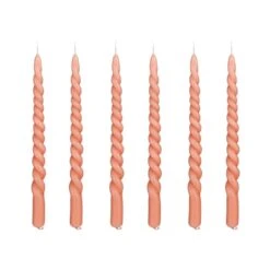 Mica Decorations Twist Dinerkaars - Set Van 6 - H29 Cm - Roze