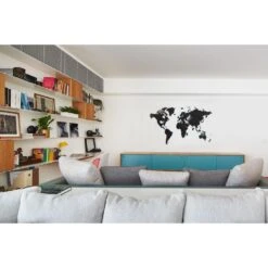 MiMi Innovations Luxe Houten Wereldkaart - True Puzzel - 100x60 Cm - Zwart 7 MiMi Innovations Luxe Houten Wereldkaart - True Puzzel - 100x60 Cm - Zwart -Woonmeubelwinkel 1000066969 0103