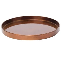 Cosy & Trendy Kaarsenbord-plateau - Koper - Kunststof - Rond - D32 Cm