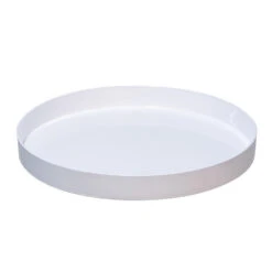 Othmar Decorations Kaarsenbord-plateau - Wit - Kunststof - Rond - D27 Cm
