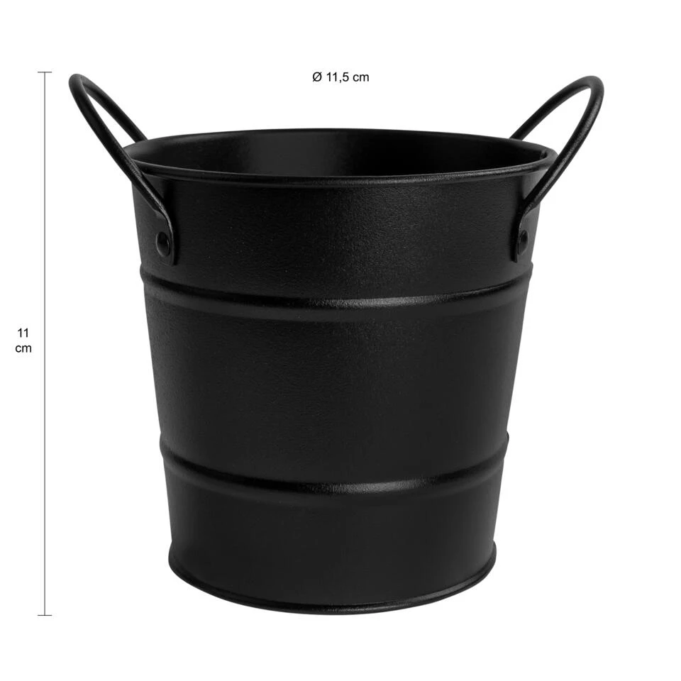 Krumble Friet Emmertje Metaal - Zwart 2 Krumble Friet Emmertje Metaal - Zwart - Afbeelding 2
