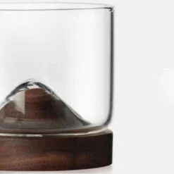 Aretica Whiskey Glas Met Houten Onderzetter - Bruin -Woonmeubelwinkel 1000071591 0102
