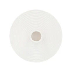 QUVIO Kaarsenstandaard Rond - Keramiek - Wit -Woonmeubelwinkel 1000071643 0103