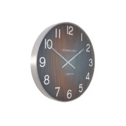 Giga Meubel Wandklok Ø53cm Linear - Oranje & Zilver