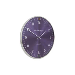 Giga Meubel Wandklok Ø40cm Oyster - Paars & Zilver - Metaal -Woonmeubelwinkel 1000071994 0102